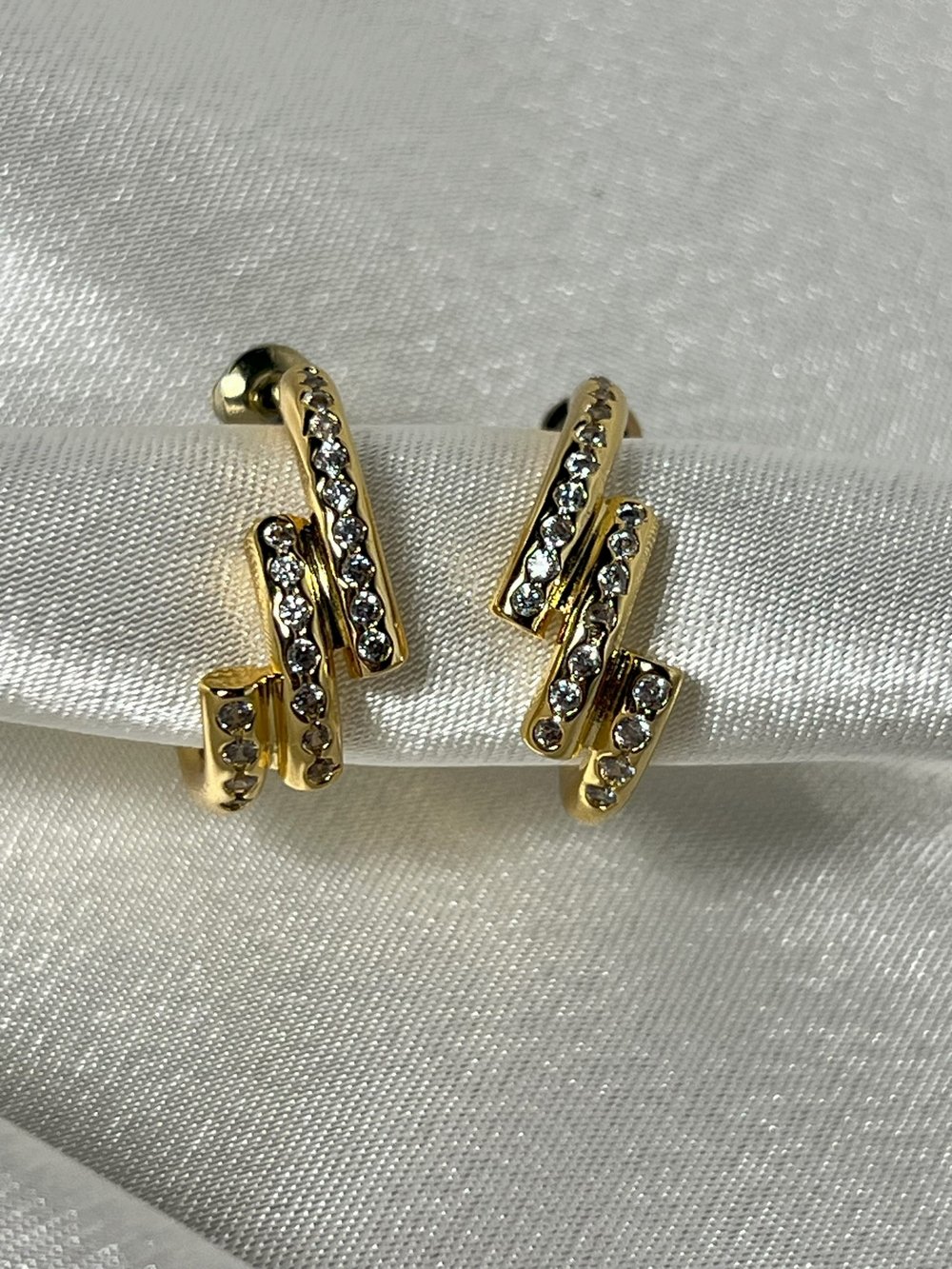 ZİGZAG KÜPE - GOLD