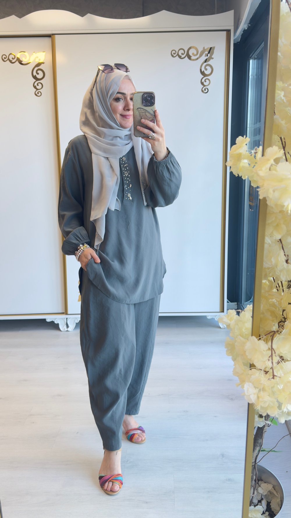 Amber Takım Gri
