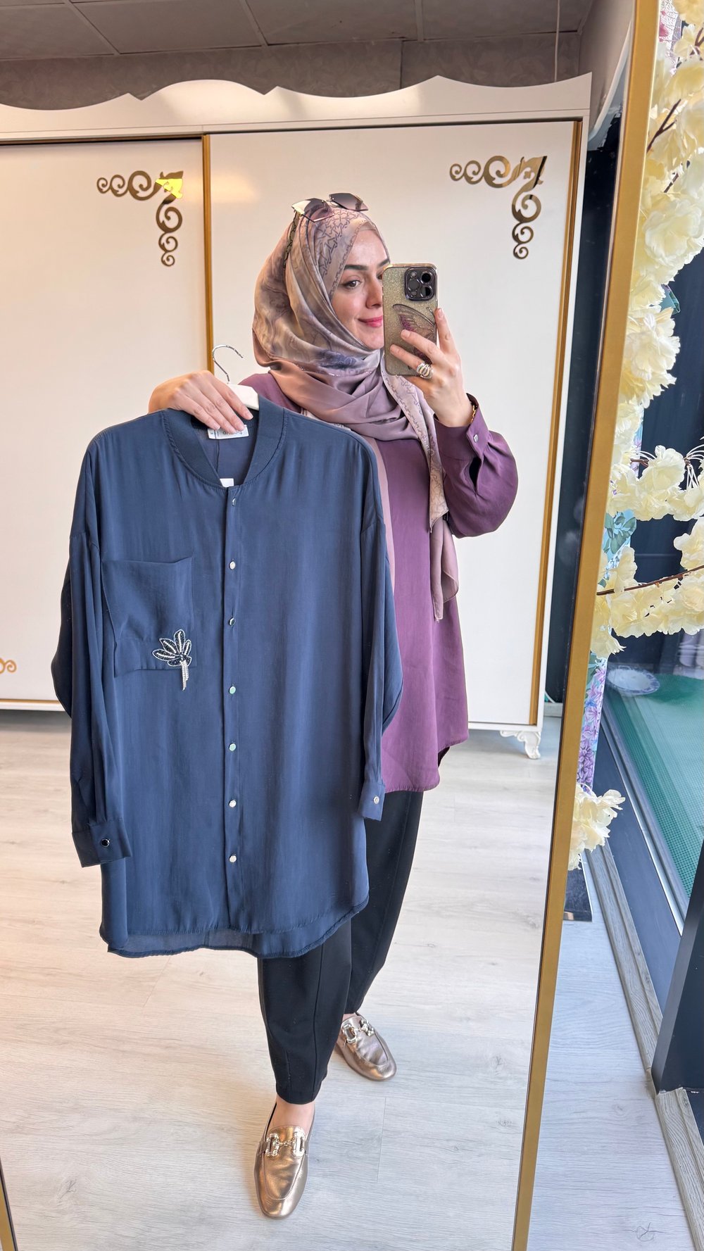 Broşlu Tunik