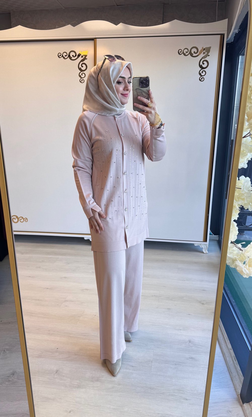 Damla Taşlı Merserize Takım