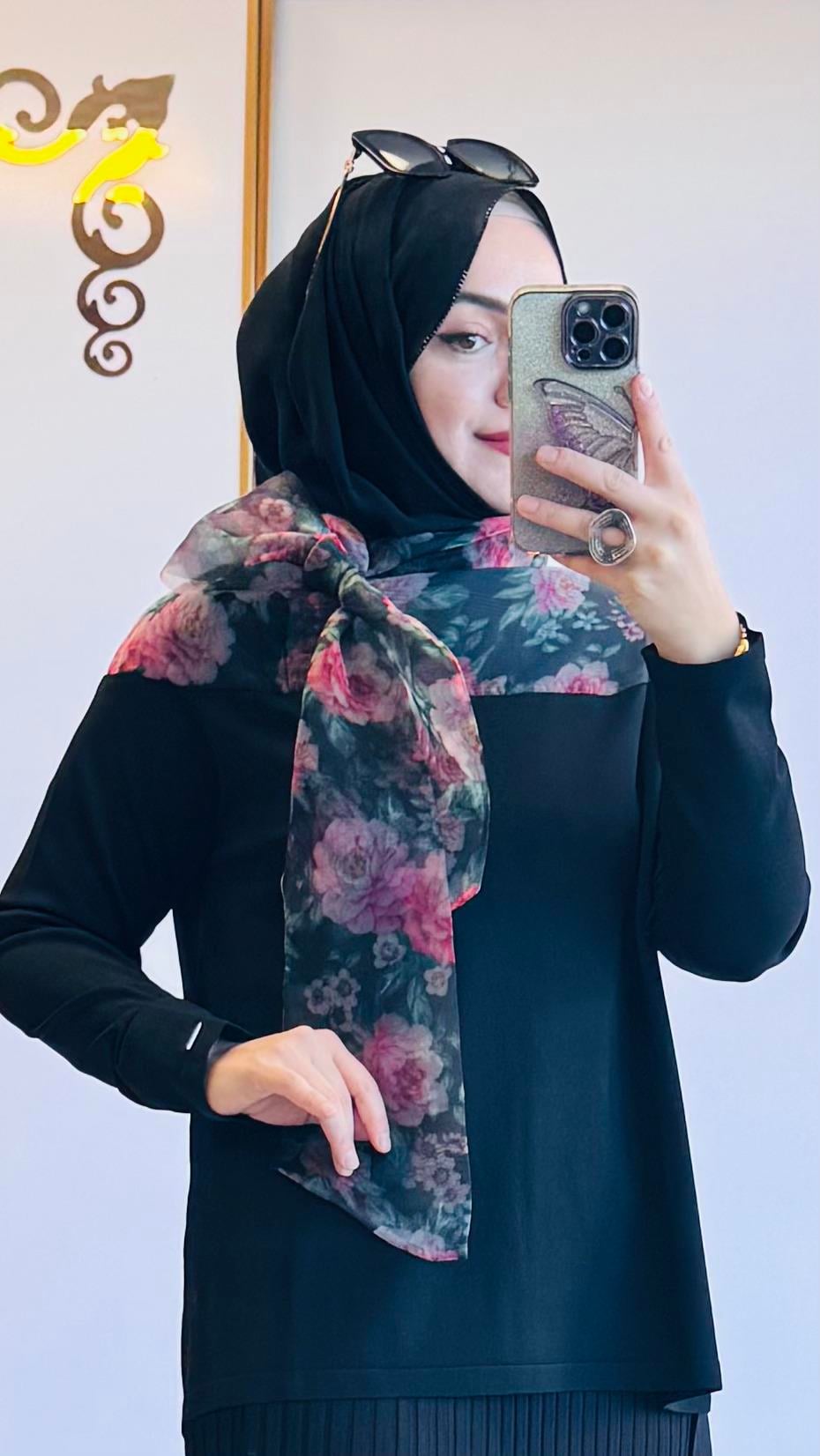 İnvee Triko Çiçekli
