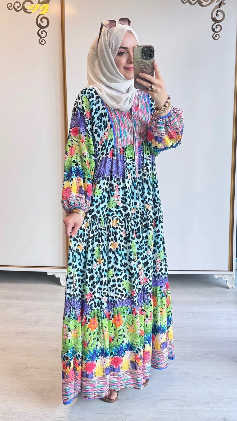Mozaik Bahçesi Elbise - 1295