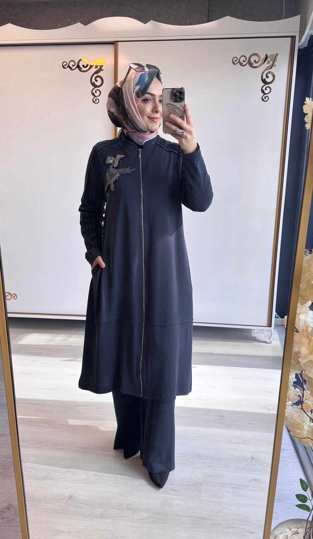 Nurcan Çetin Kelebek Takım Lacivert