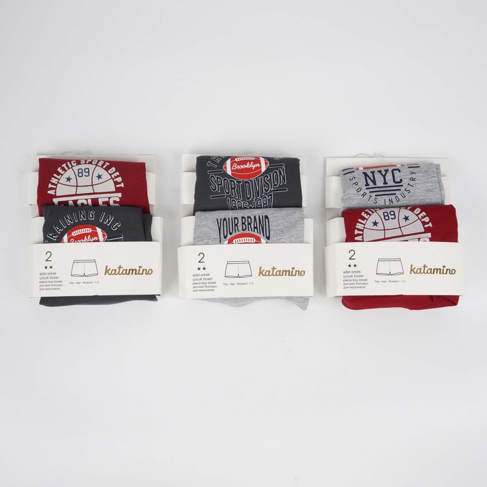 Toptan Division  Erkek 2'li  Boxer Set