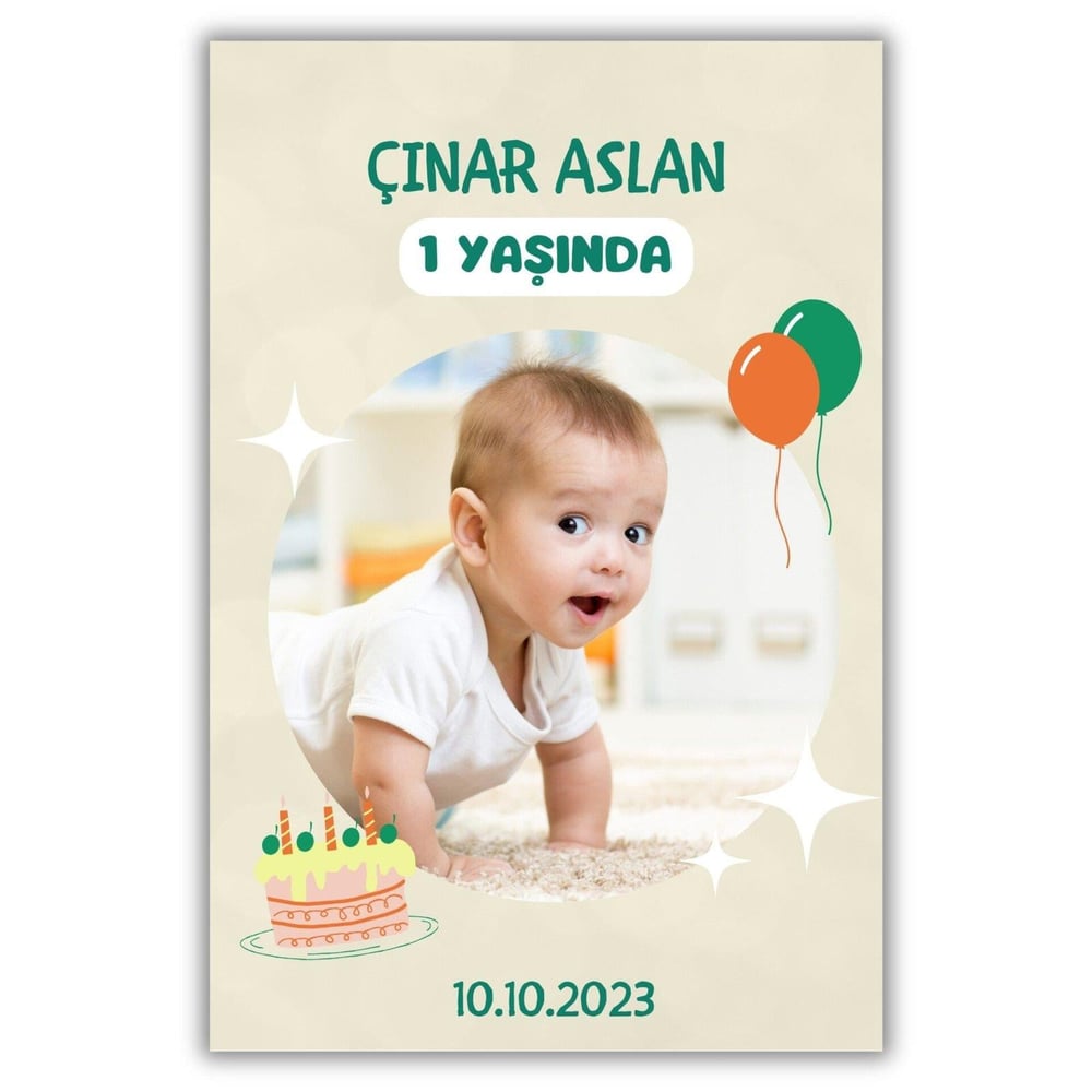 Kalın Doğum Günü Magneti