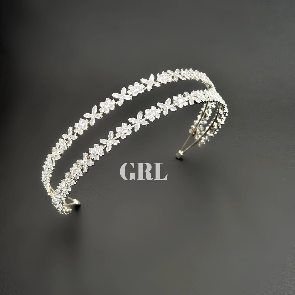 CLARA' ZİRKON TAŞLI GELİN SAÇ AKSESUARI