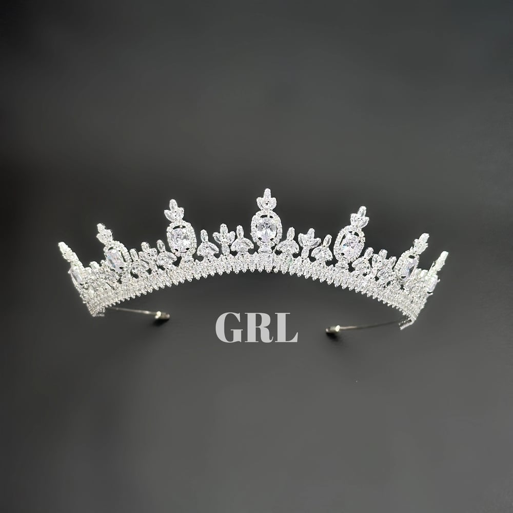 ''HİLAL'' ZİRKON TAŞLI ZARİF GELİN TACI