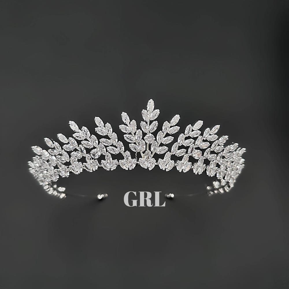 ''LEYLA'' ZİRKON TAŞLI GELİN TACI