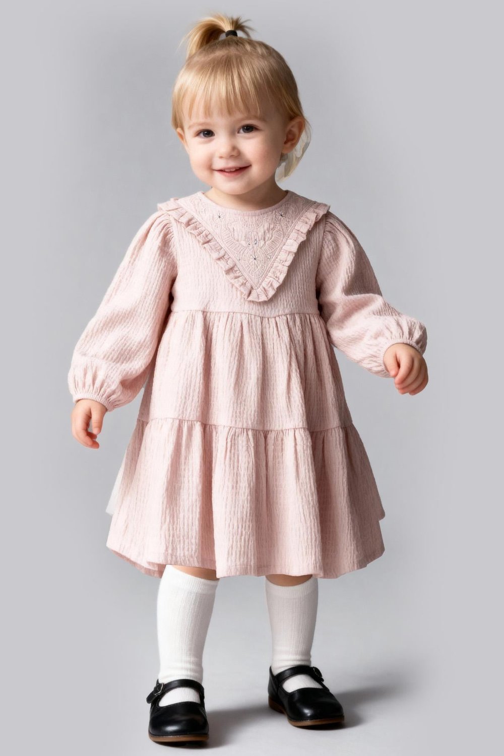 Tuffy Kız Bebek Metraj Elbise-02235