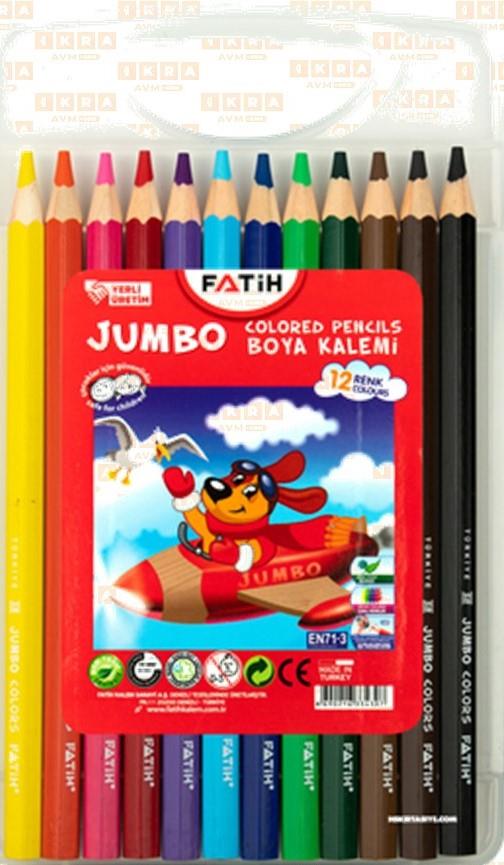 Fatih 12 Renk Kuru Boya Jumbo Çantalı