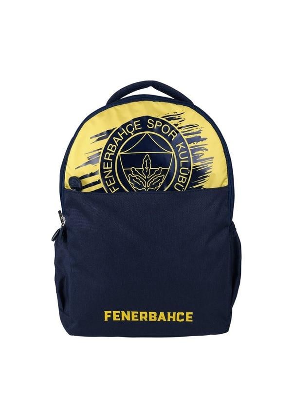 Fenerbahçe Sarı Lacivert Kesik Logo Detaylı Sırt Çantası 24719