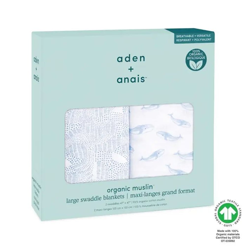 Aden & Anais - Oceanic 2li Organik Pamuklu Müslin Set
