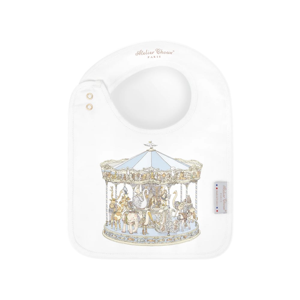 Atelier Choux - Carousel Mavi Önlük & Müslin Set