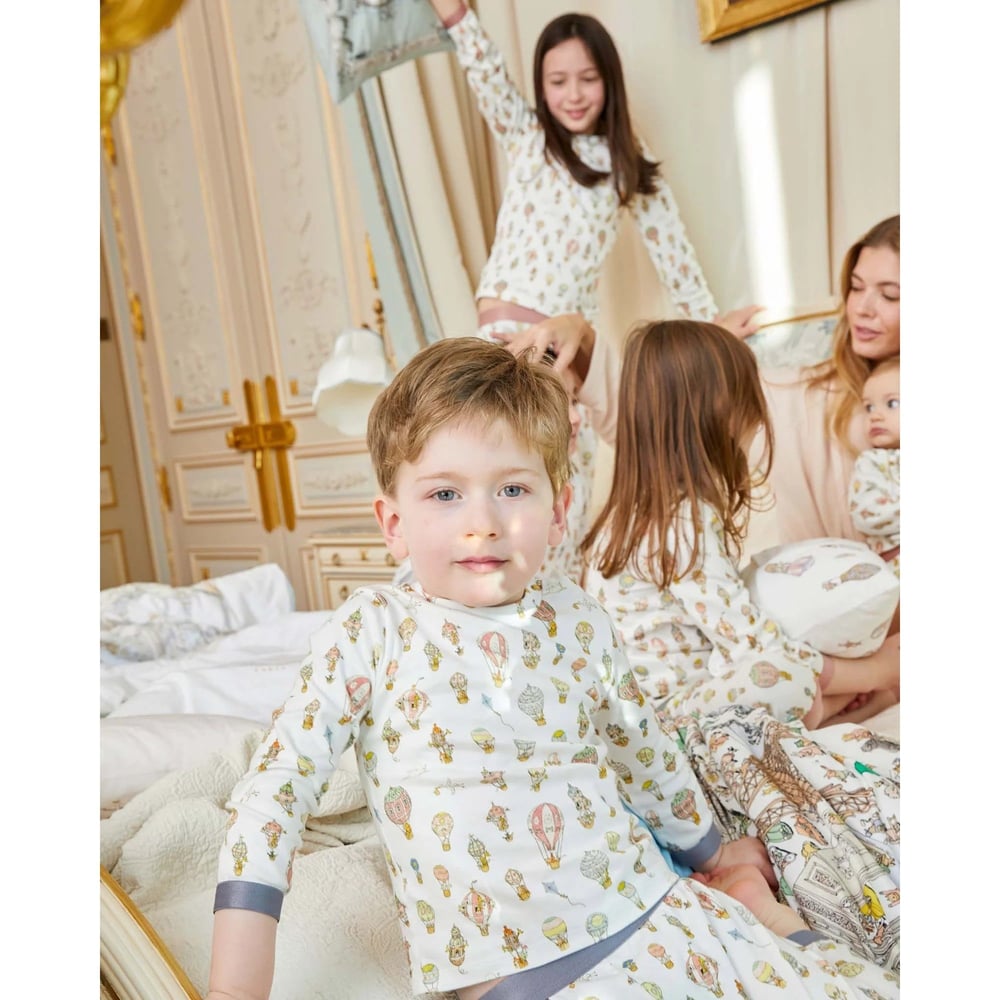 Atelier Choux - Hot Air Balloons Pijama Set Mavi