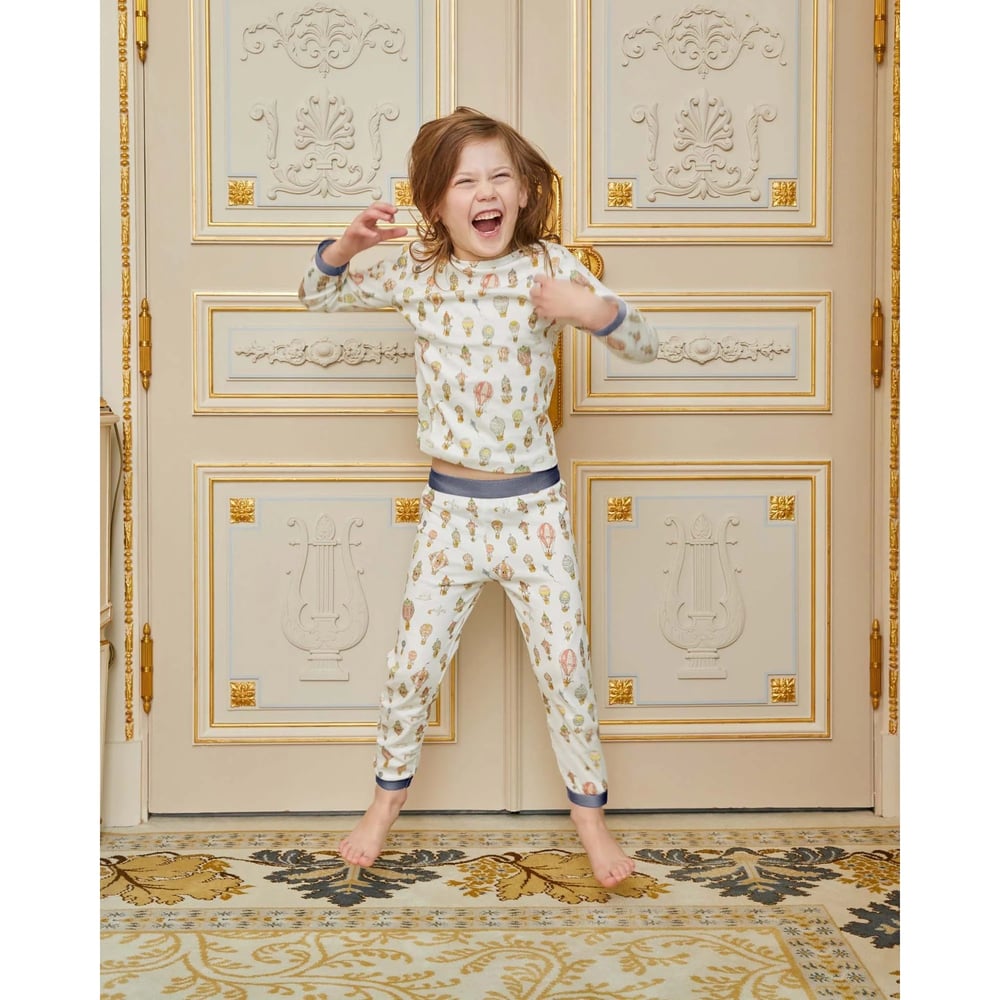 Atelier Choux - Hot Air Balloons Pijama Set Mavi