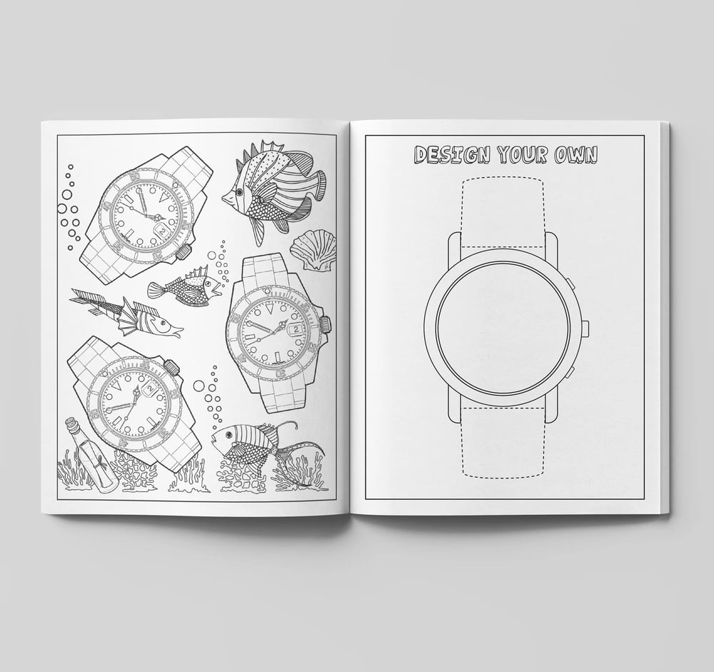 Diaper Book Club-The Watch Collectors Coloring Book