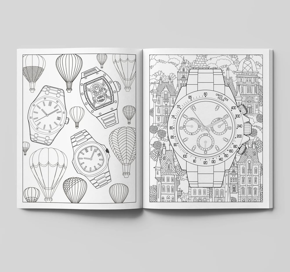 Diaper Book Club-The Watch Collectors Coloring Book