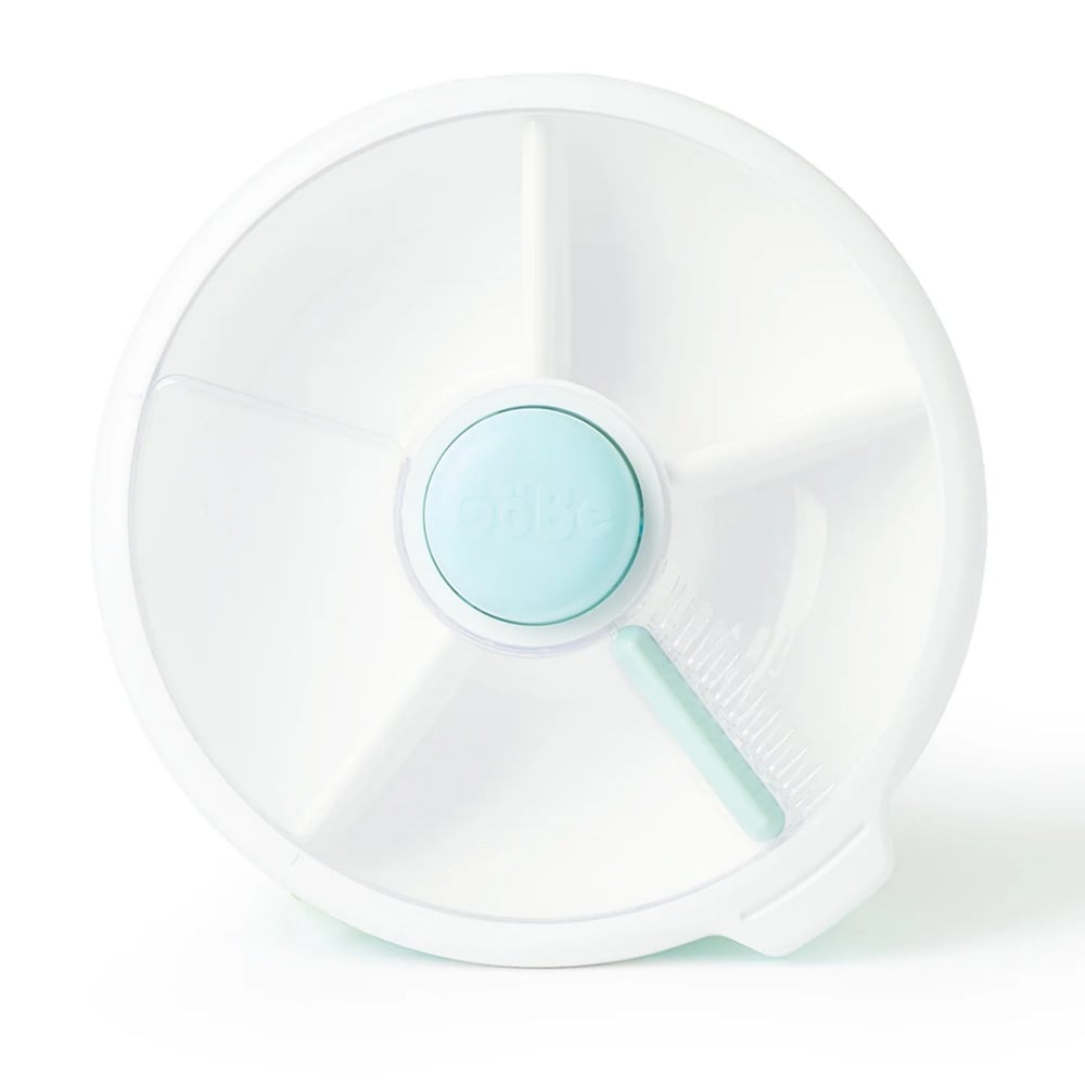 Göbe Kids - Büyük Boy Snack Spinner Yemek Kabı Mavi
