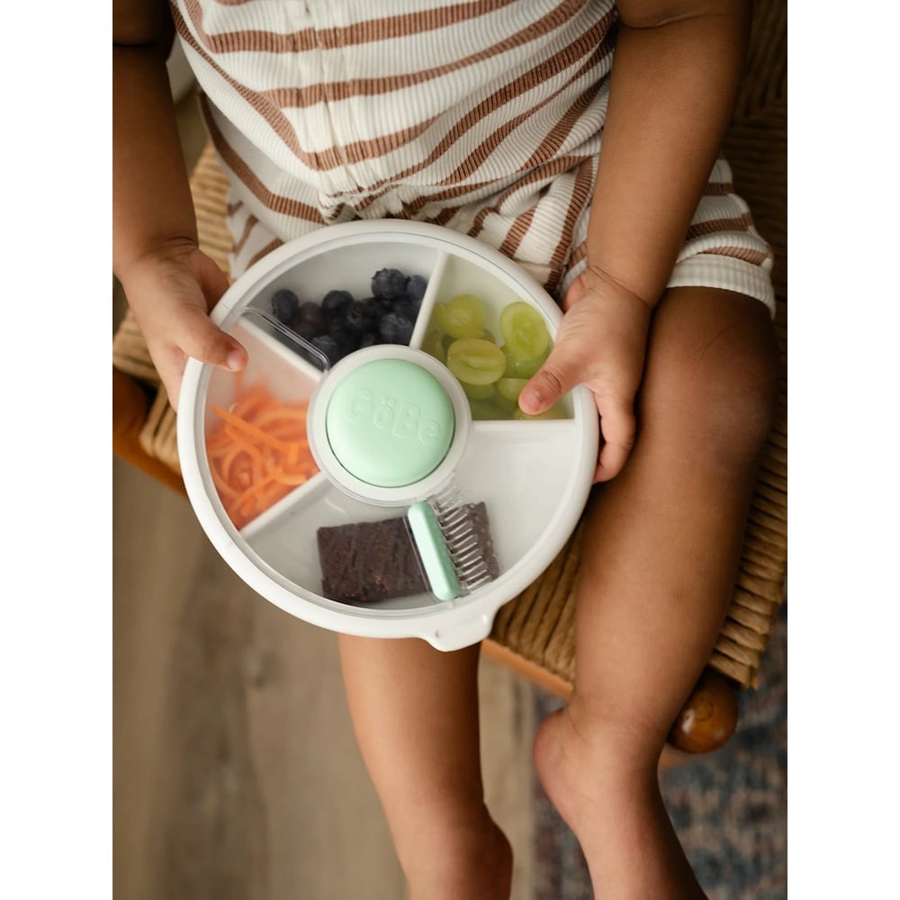 GöBe Kids - Snack Spinner Yemek Kabı Yeşil