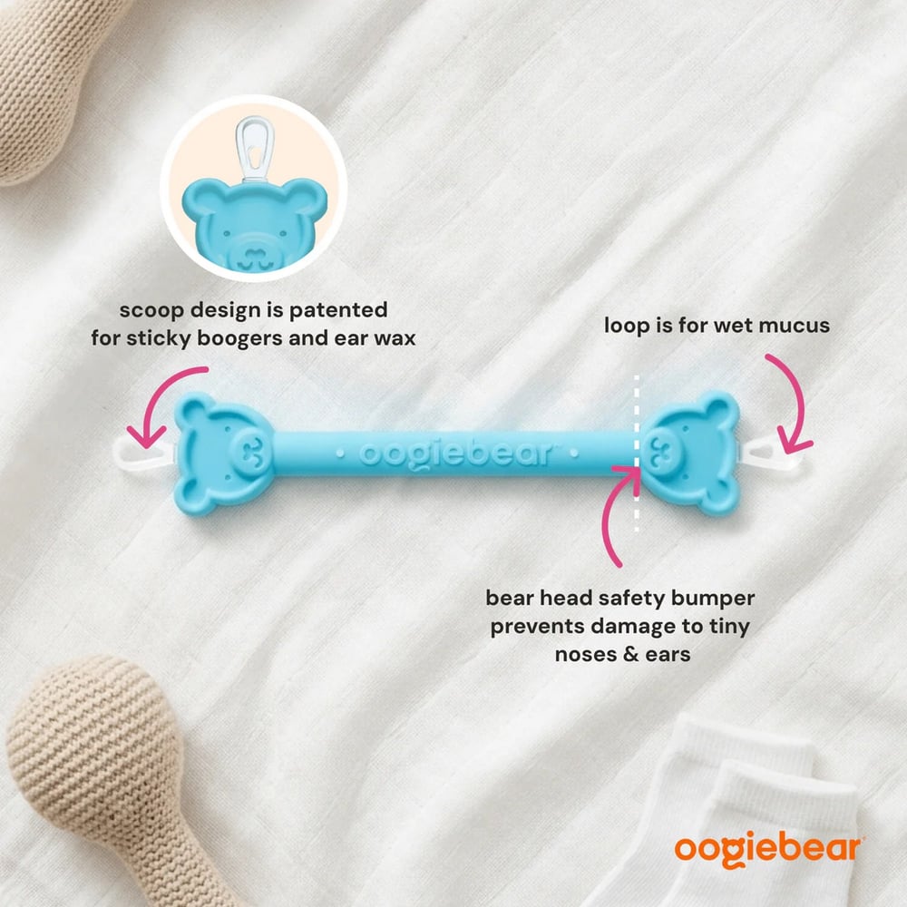 Oogiebear - Burun ve Kulak Temizleyici 2 Adet Kırmızı/Mavi