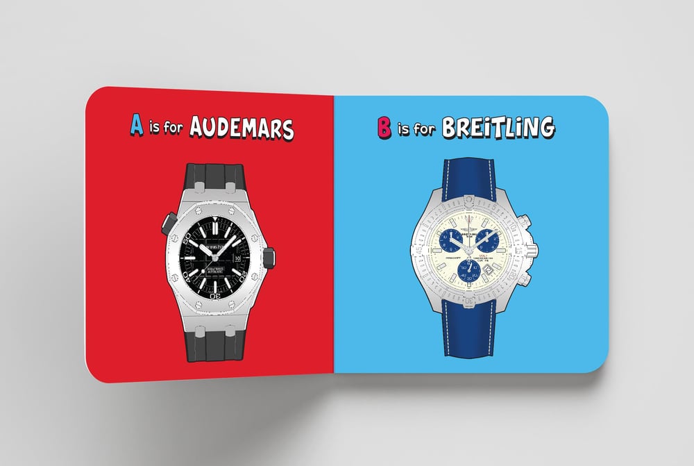 Diaper Book Club-R is for Rolex-ABCs for the Future Watch Collectors