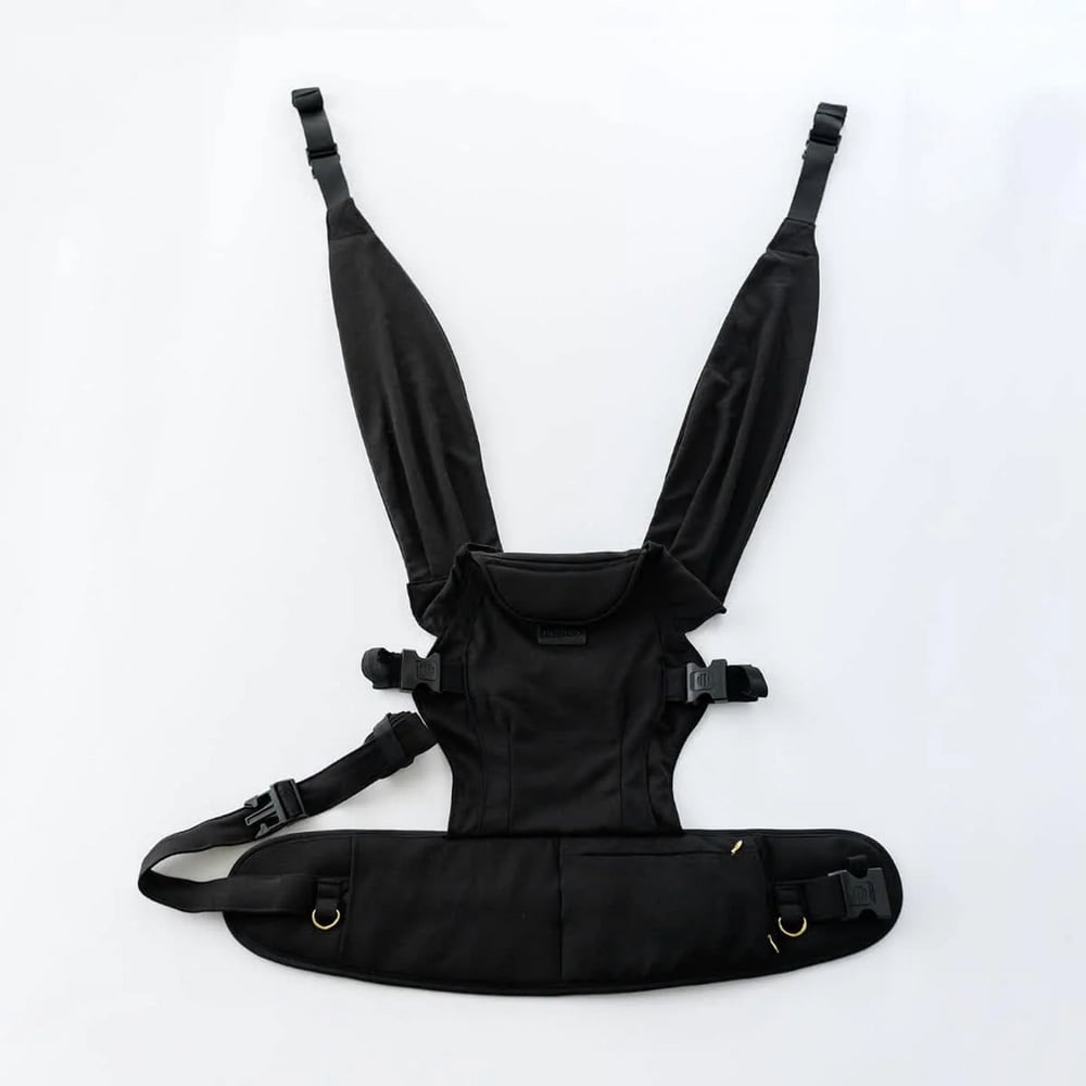 TushBaby - Pearl Wrap Kumaş Bebek Kanguru Siyah