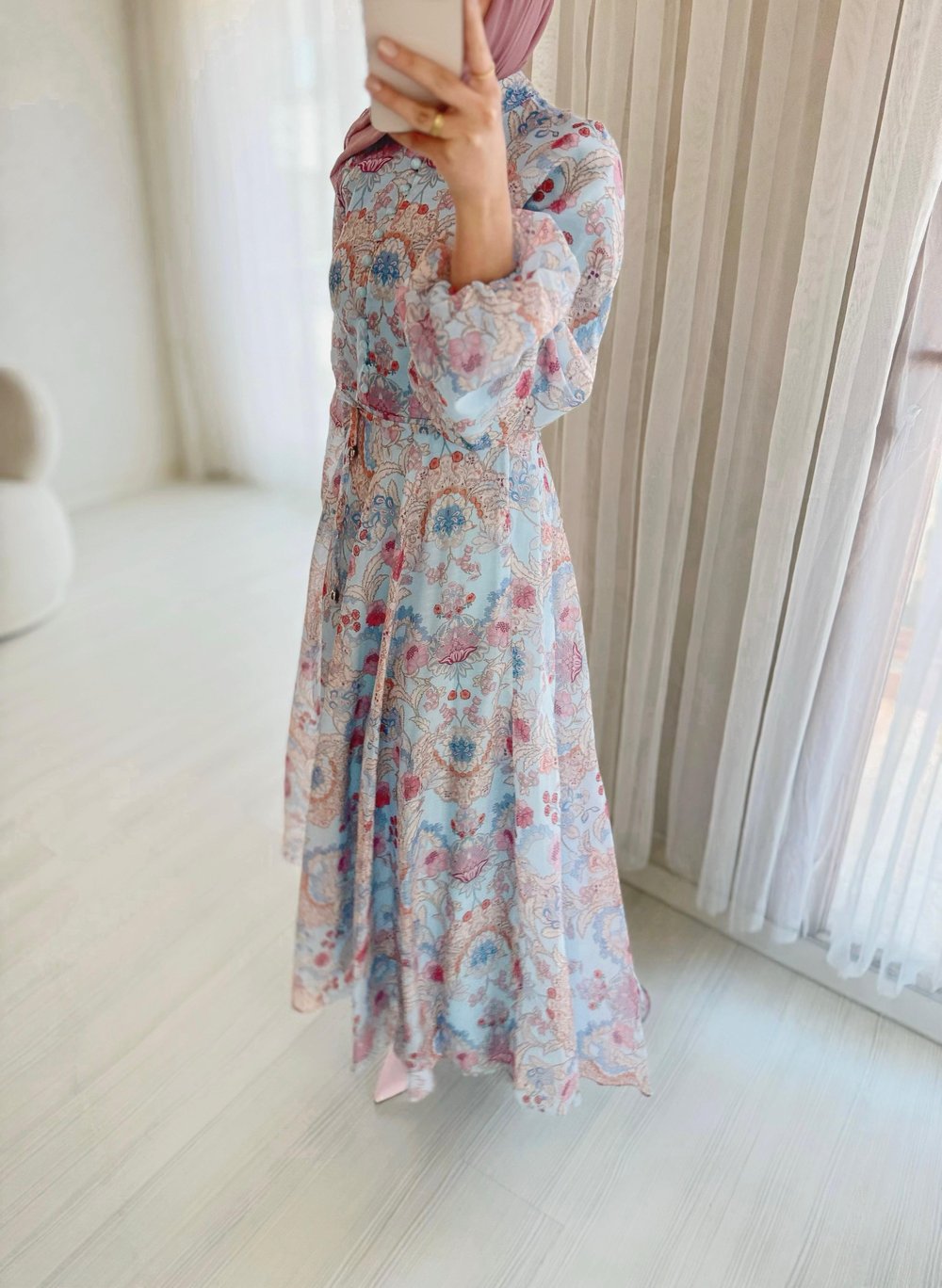 Aura Chiffon Elbise