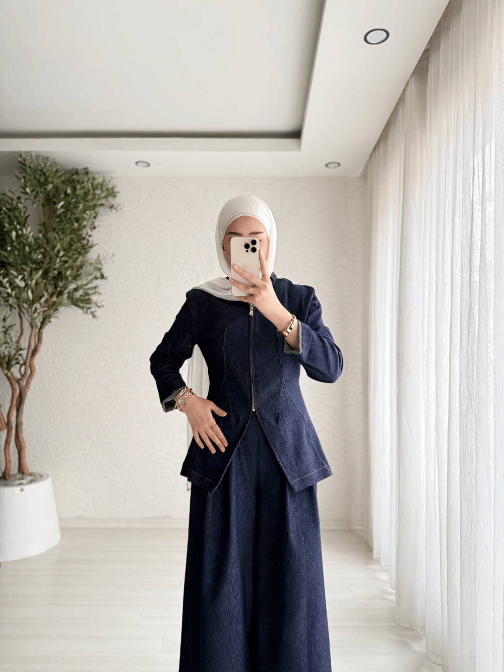 Denim Elegance Takım