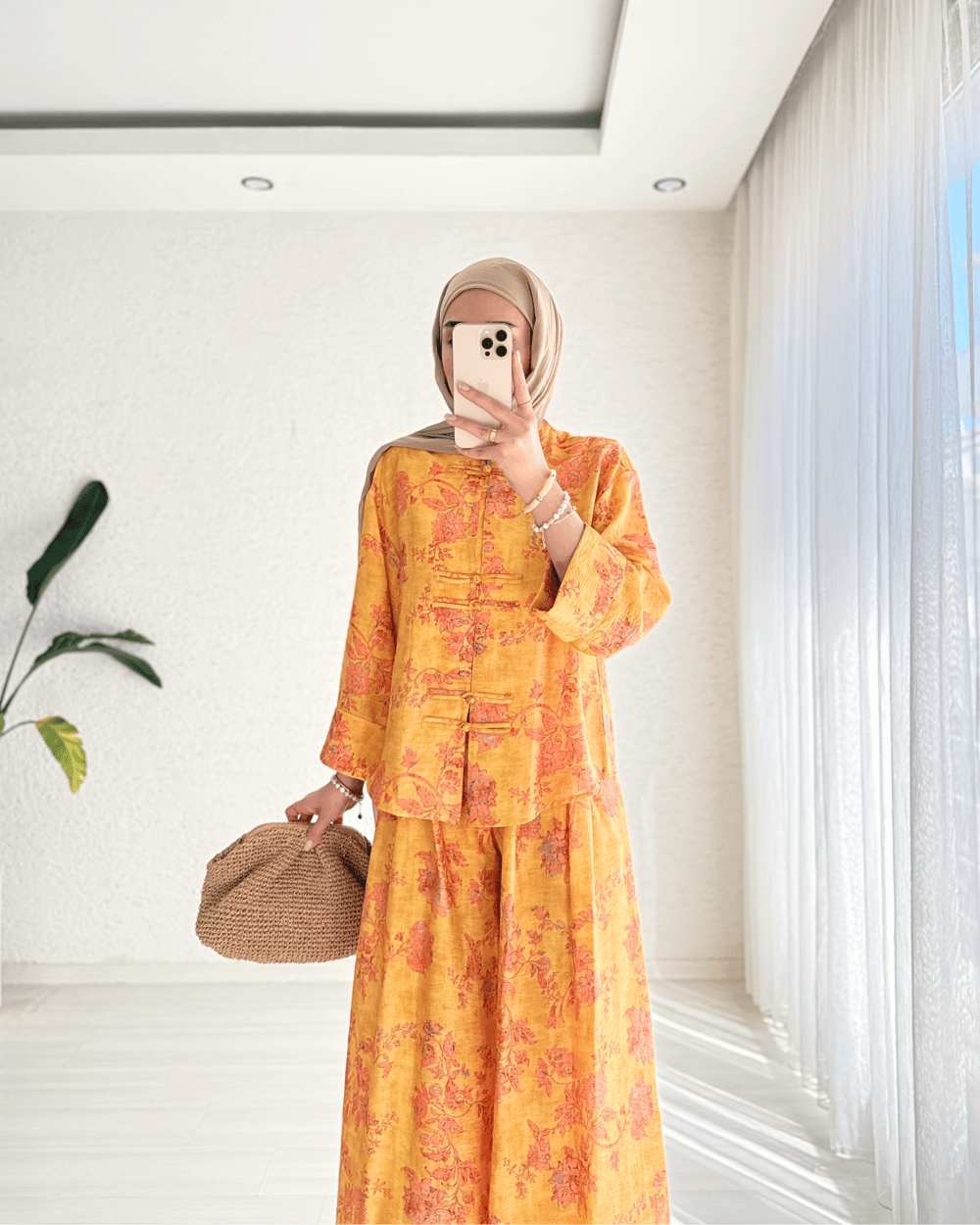 Olivia Desenli Kimono Takım