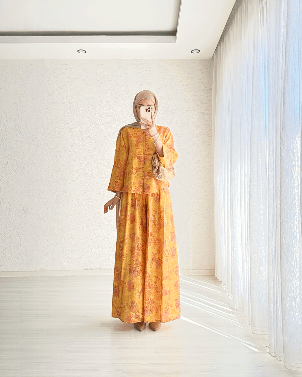 Olivia Desenli Kimono Takım