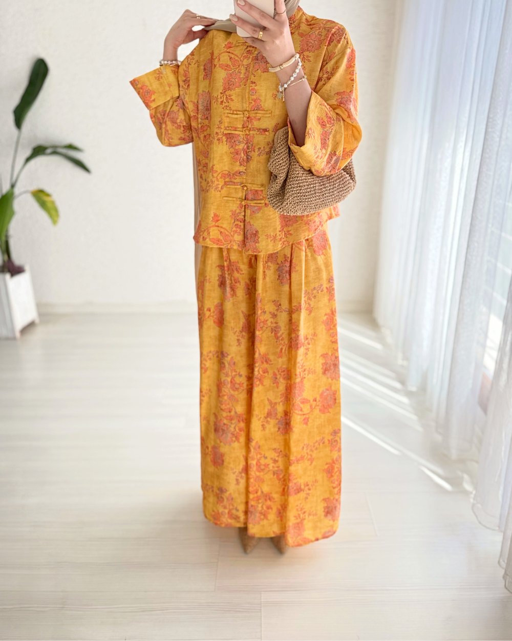 Olivia Desenli Kimono Takım