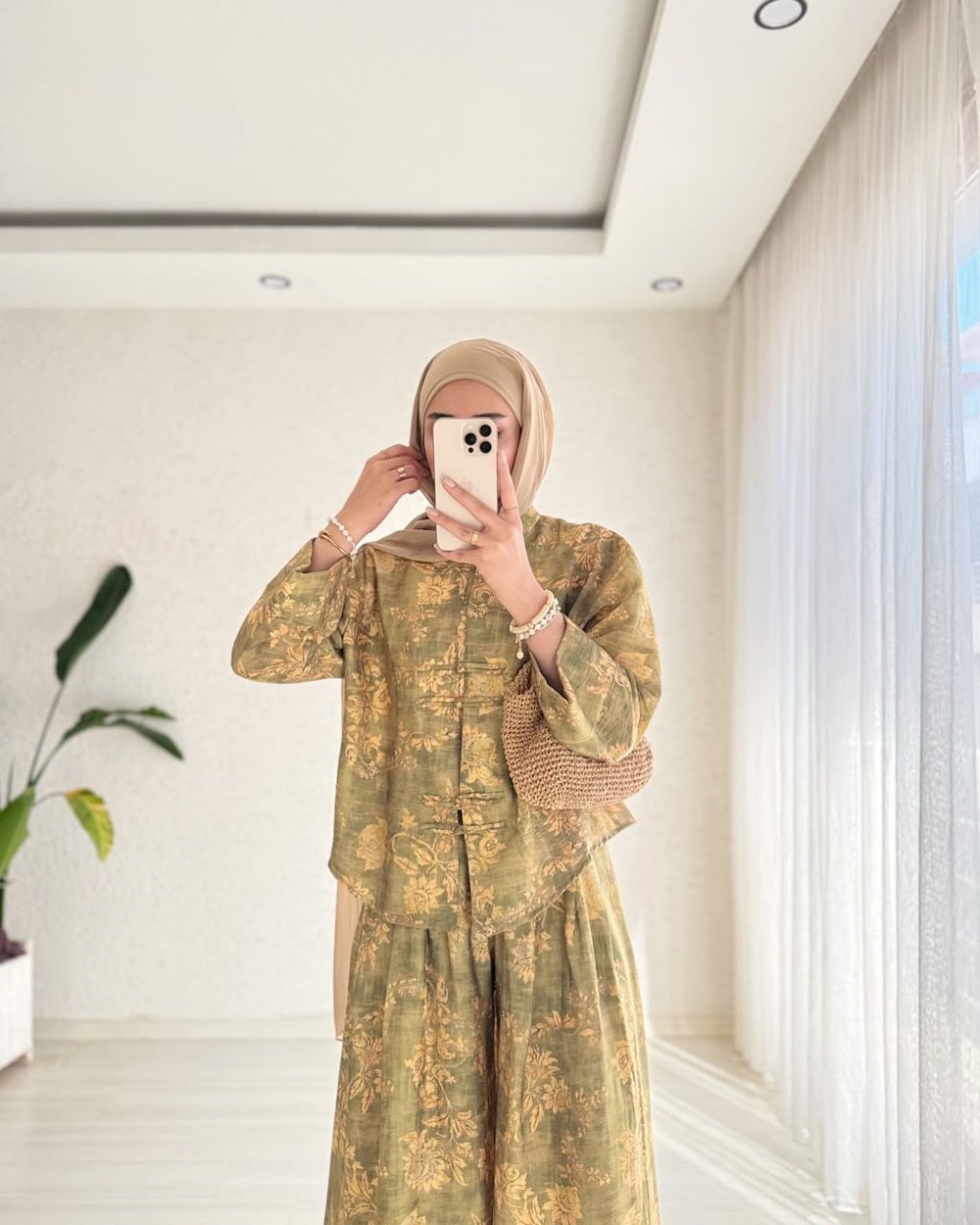 Olivia Desenli Kimono Takım