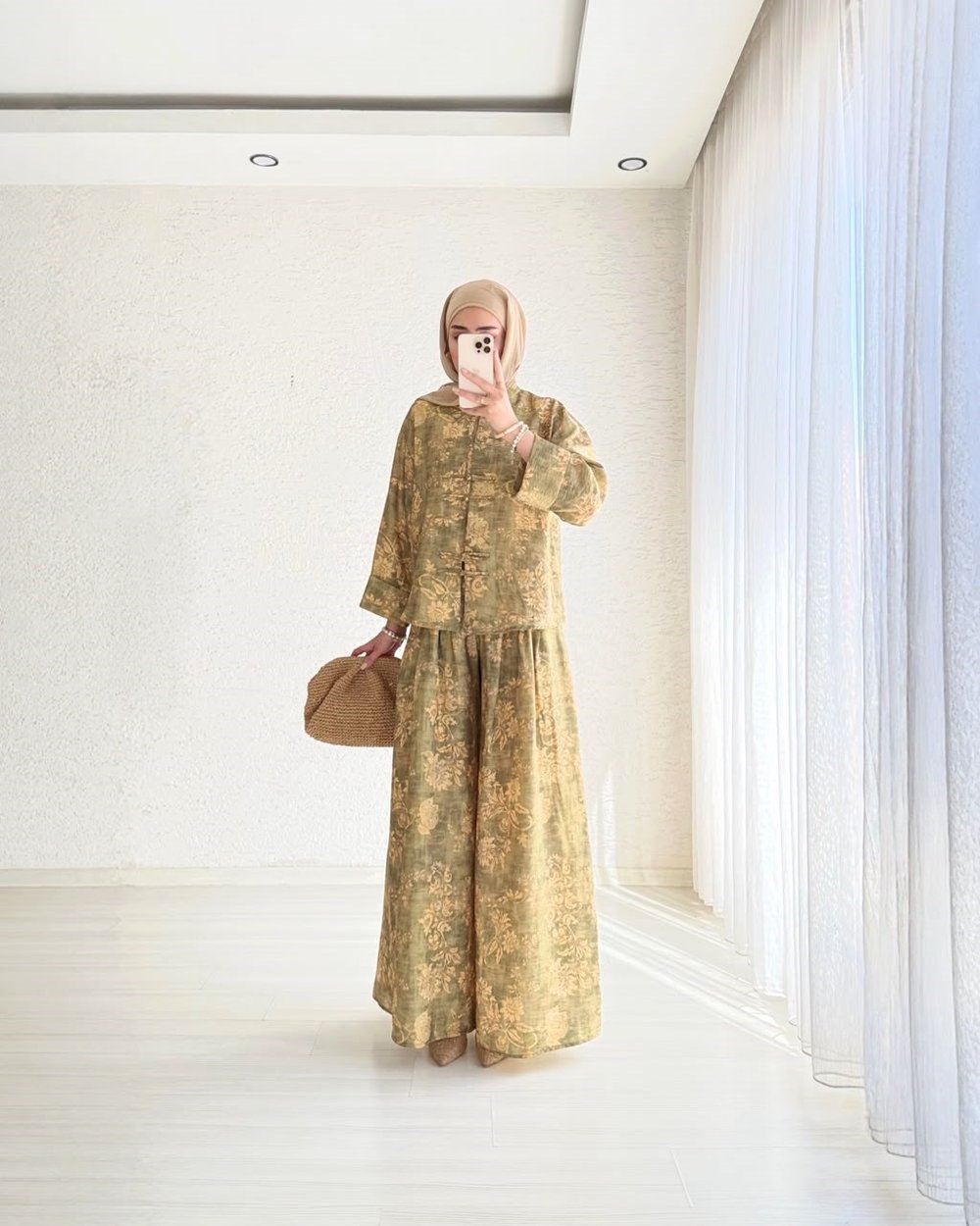 Olivia Desenli Kimono Takım