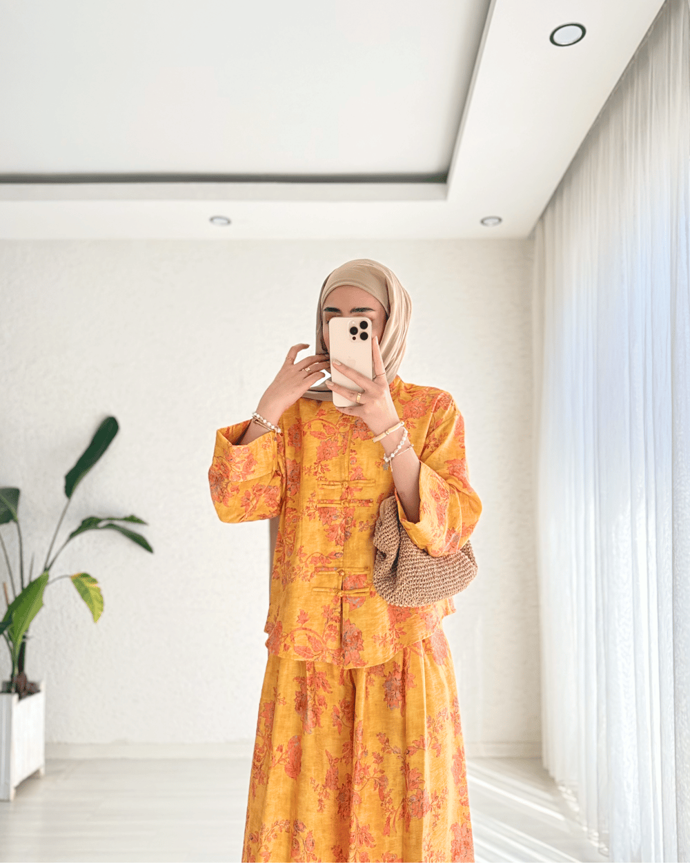 Olivia Desenli Kimono Takım