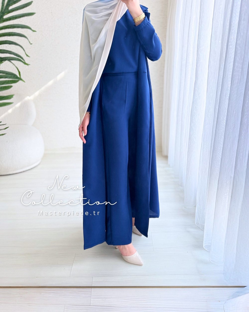 Rima Üçlü Takım (Pantolon Bluz Pelerin)