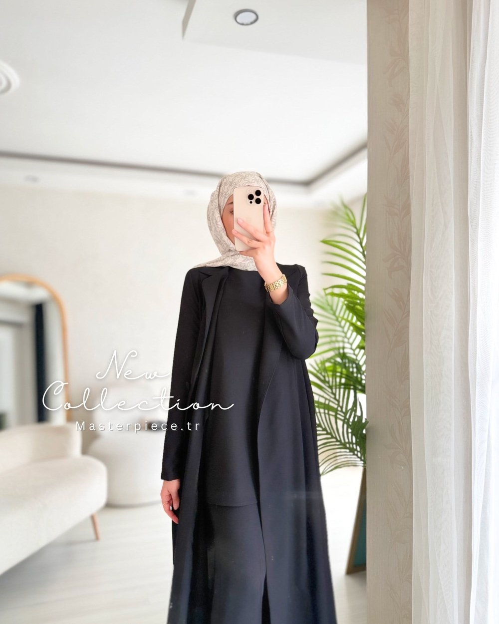 Rima Üçlü Takım (Pantolon Bluz Pelerin)