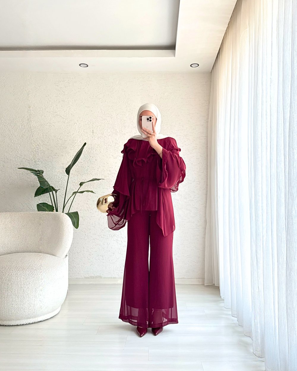 Ruby Şifon İkili Takım 