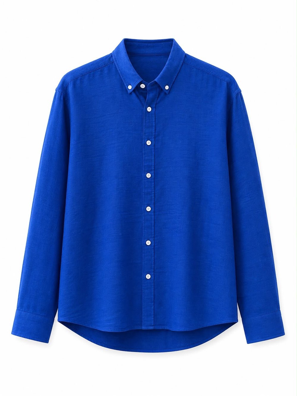 Erkek Oversize Basic Rahat Gömlek Mavi