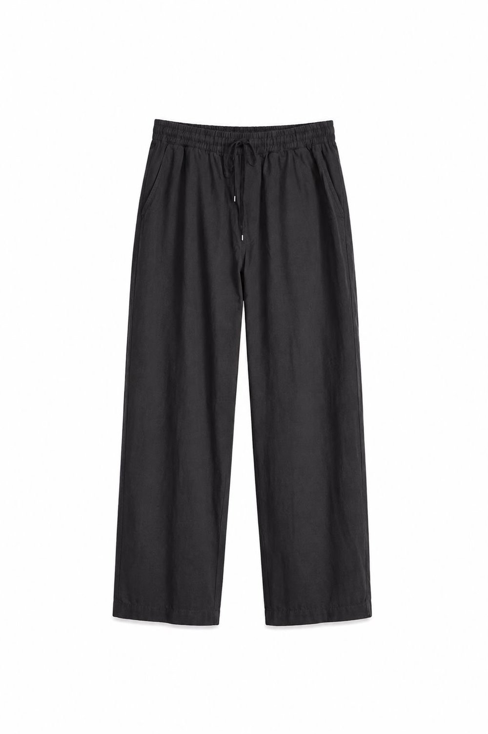Keten Baggy Pantolon Siyah