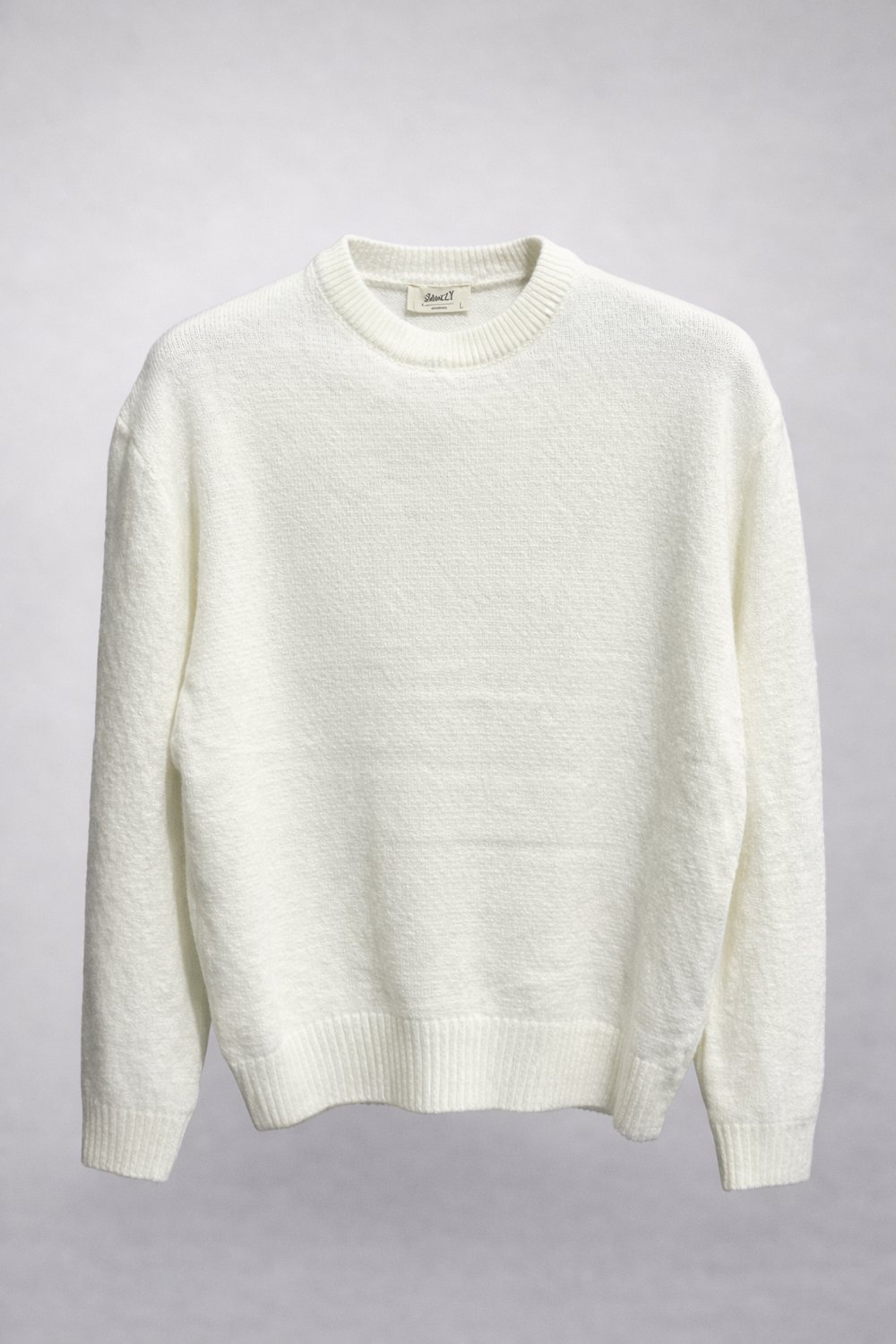 Oversize Beyaz Kazak
