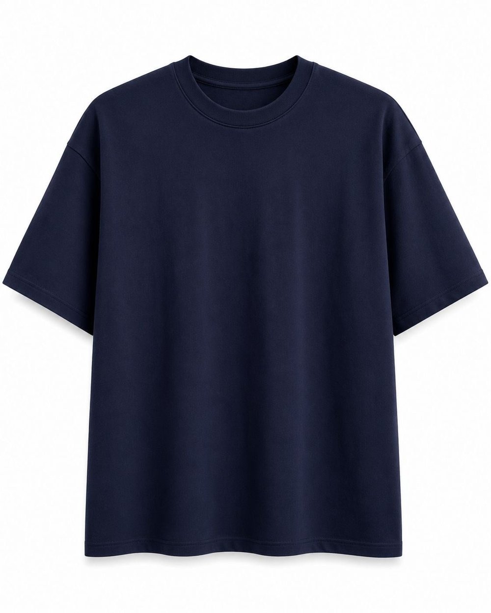 Oysho Kumaş Basic T-shirt Lacivert