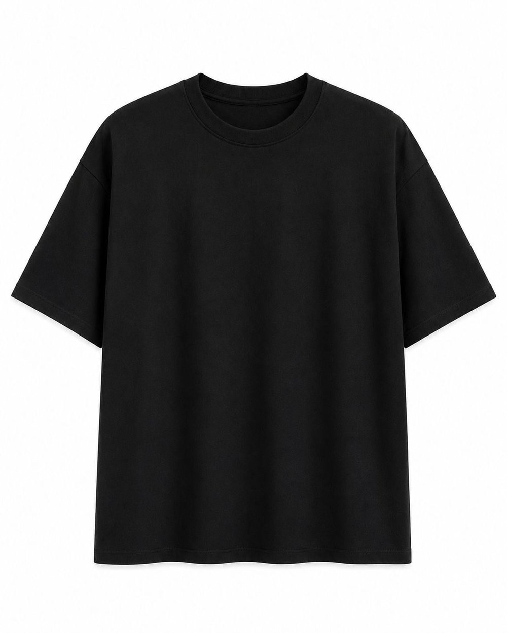 Oysho Kumaş Basic T-shirt Siyah