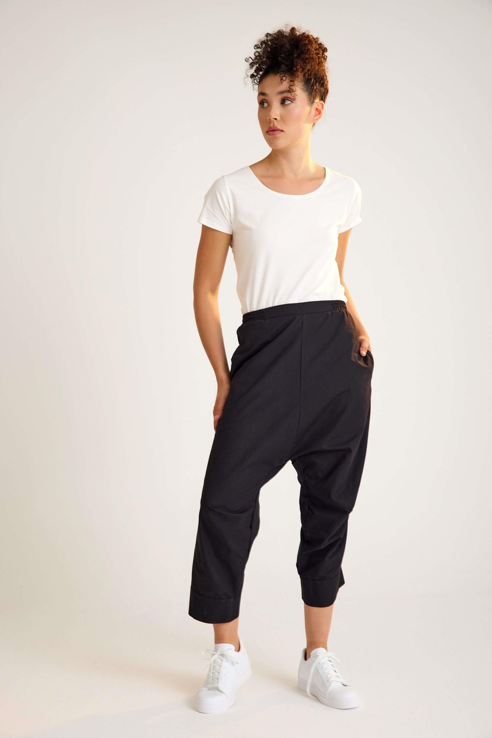 Black Cotton Trouser