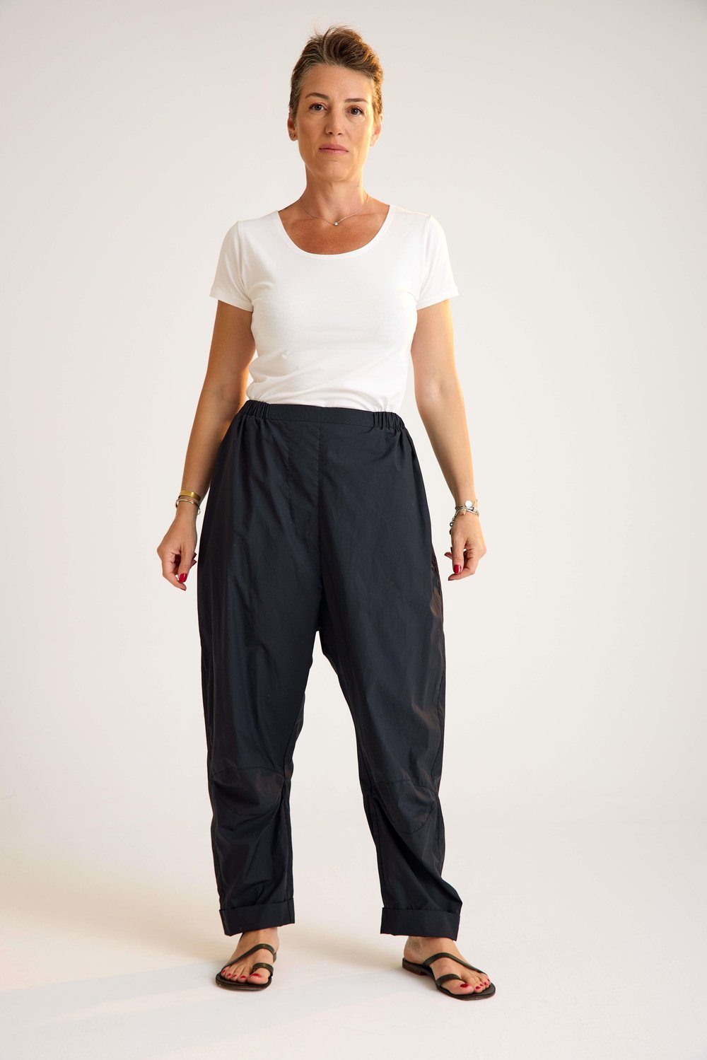 Black Cotton Trouser