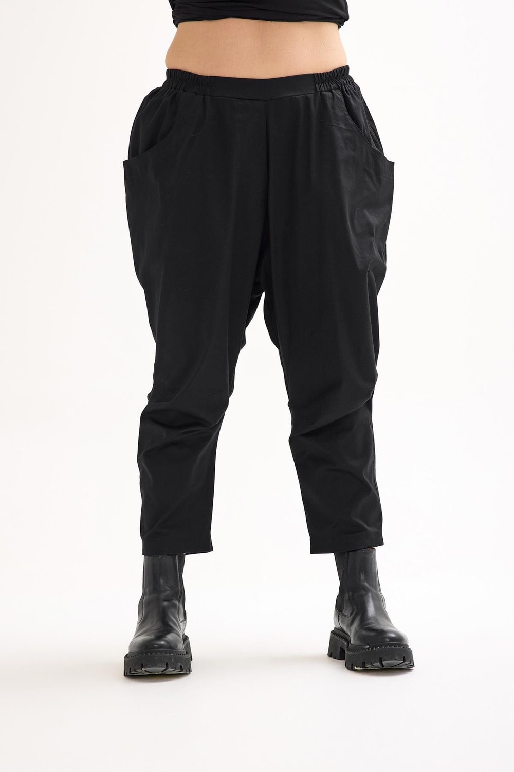 Black Cotton Trouser