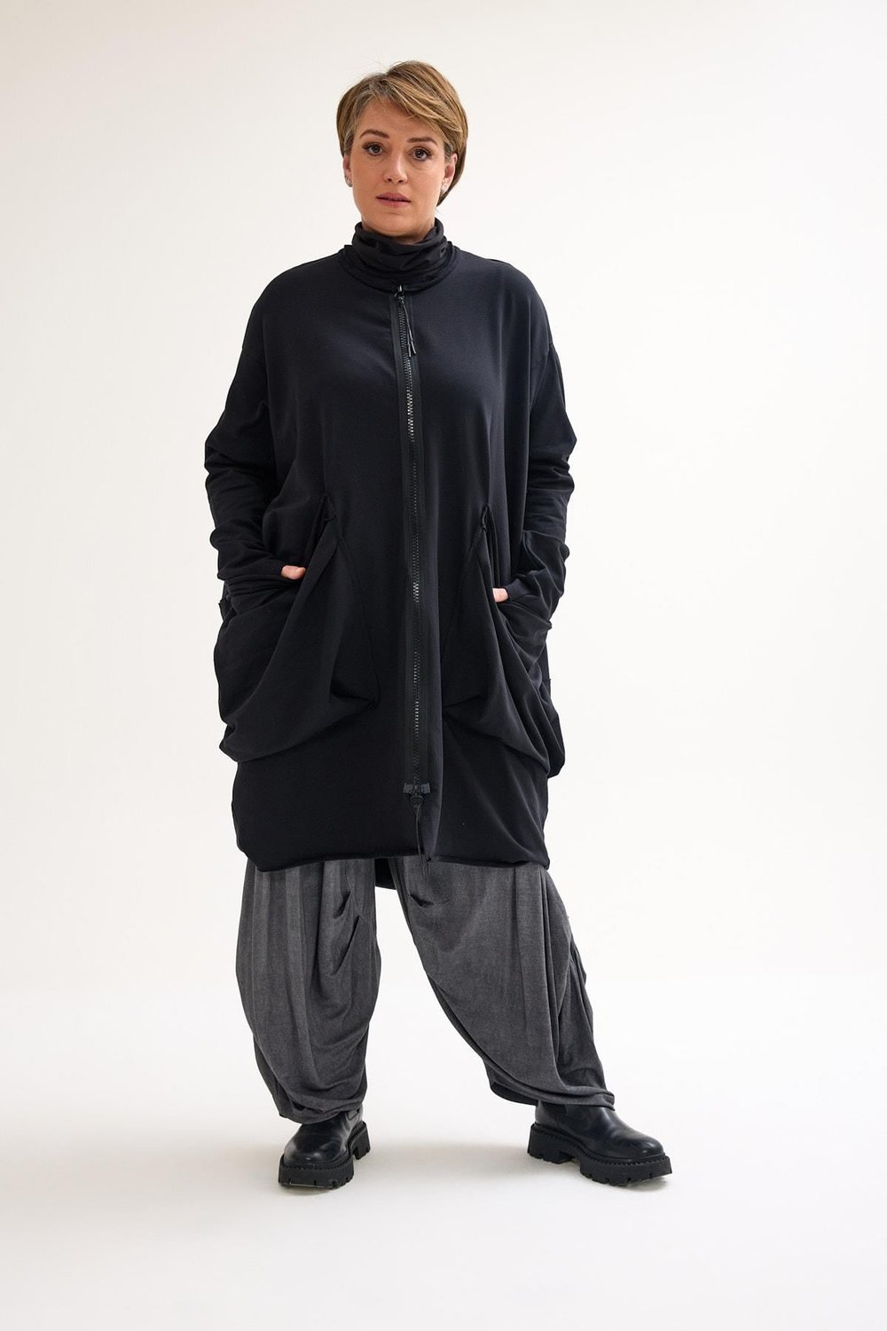 Black Oversize Cotton Dress