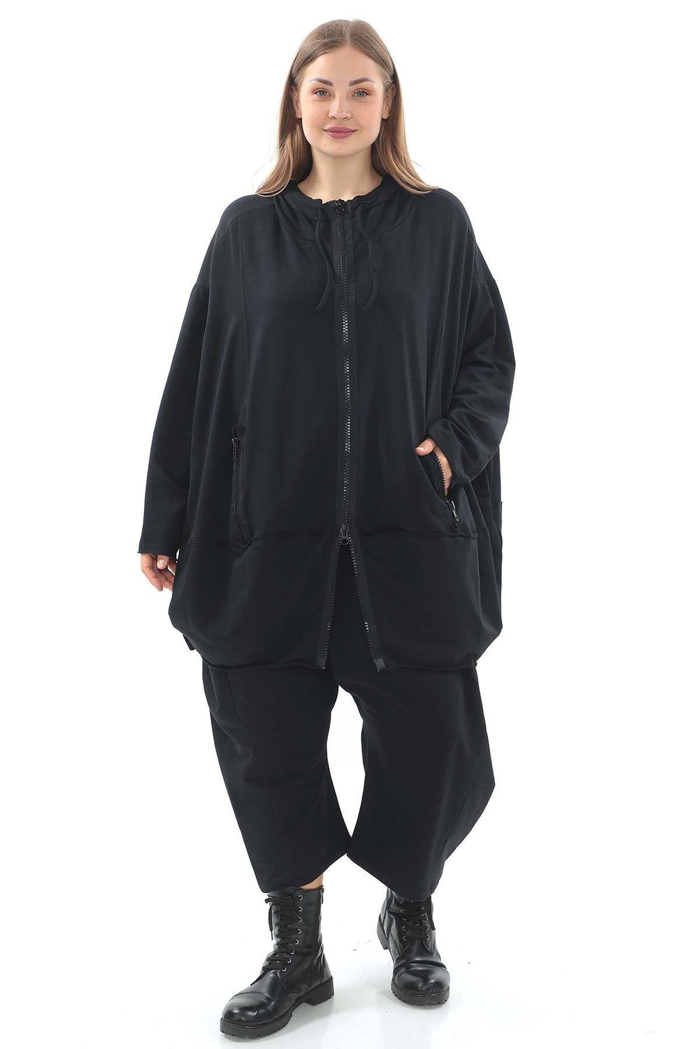 Black Oversize Cotton Jacket