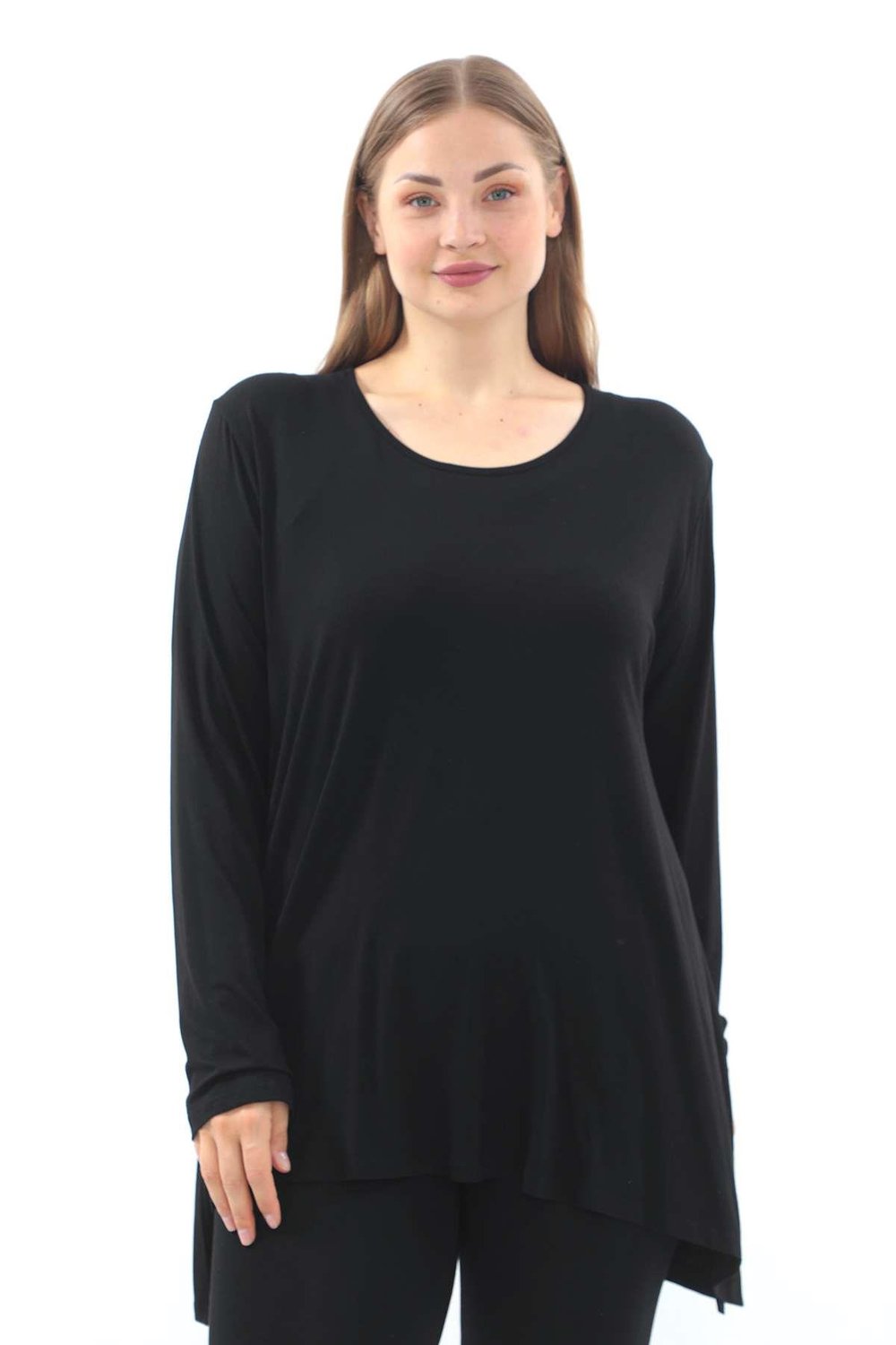 Black Viscose Blouse