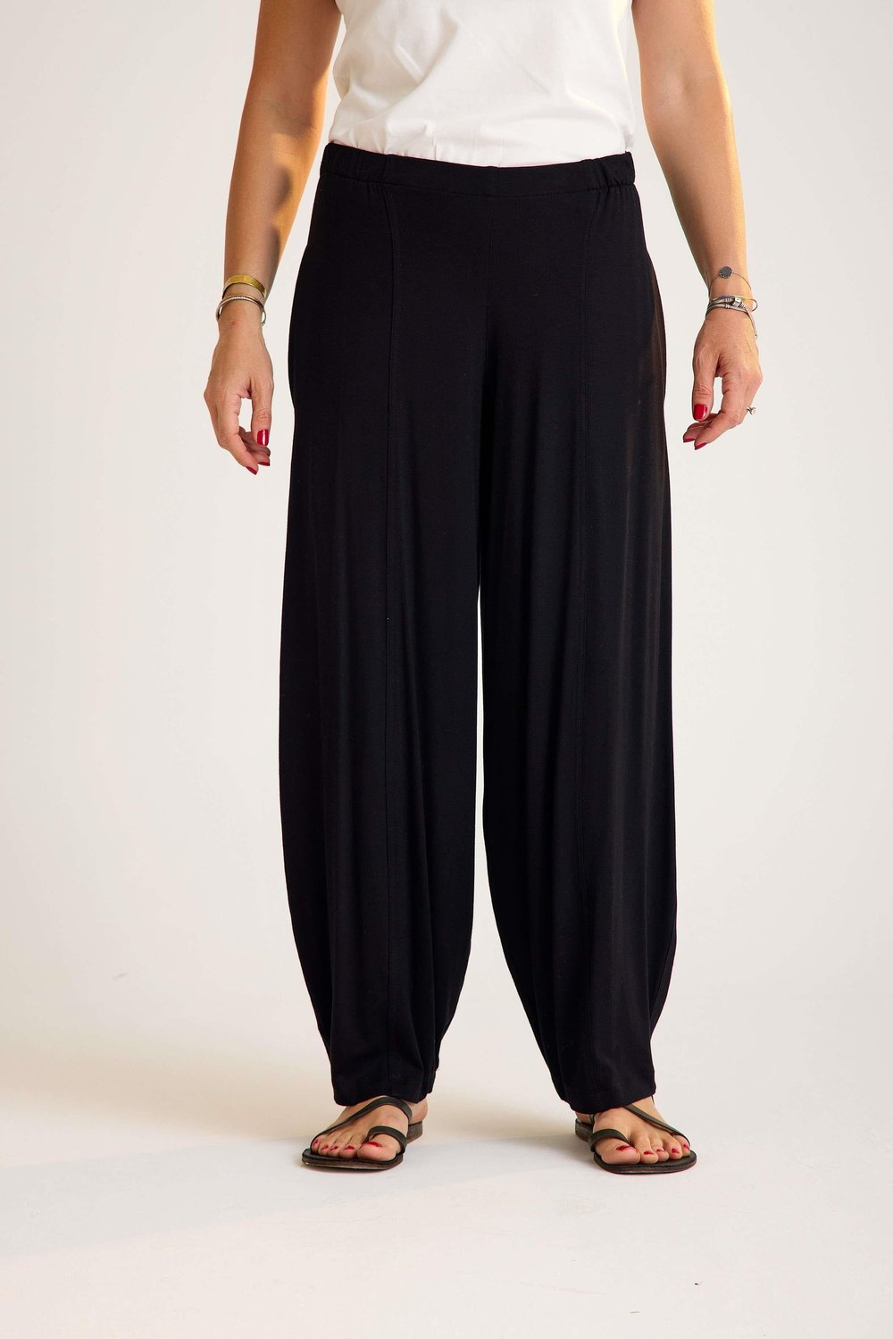 Black Viscose Trouser