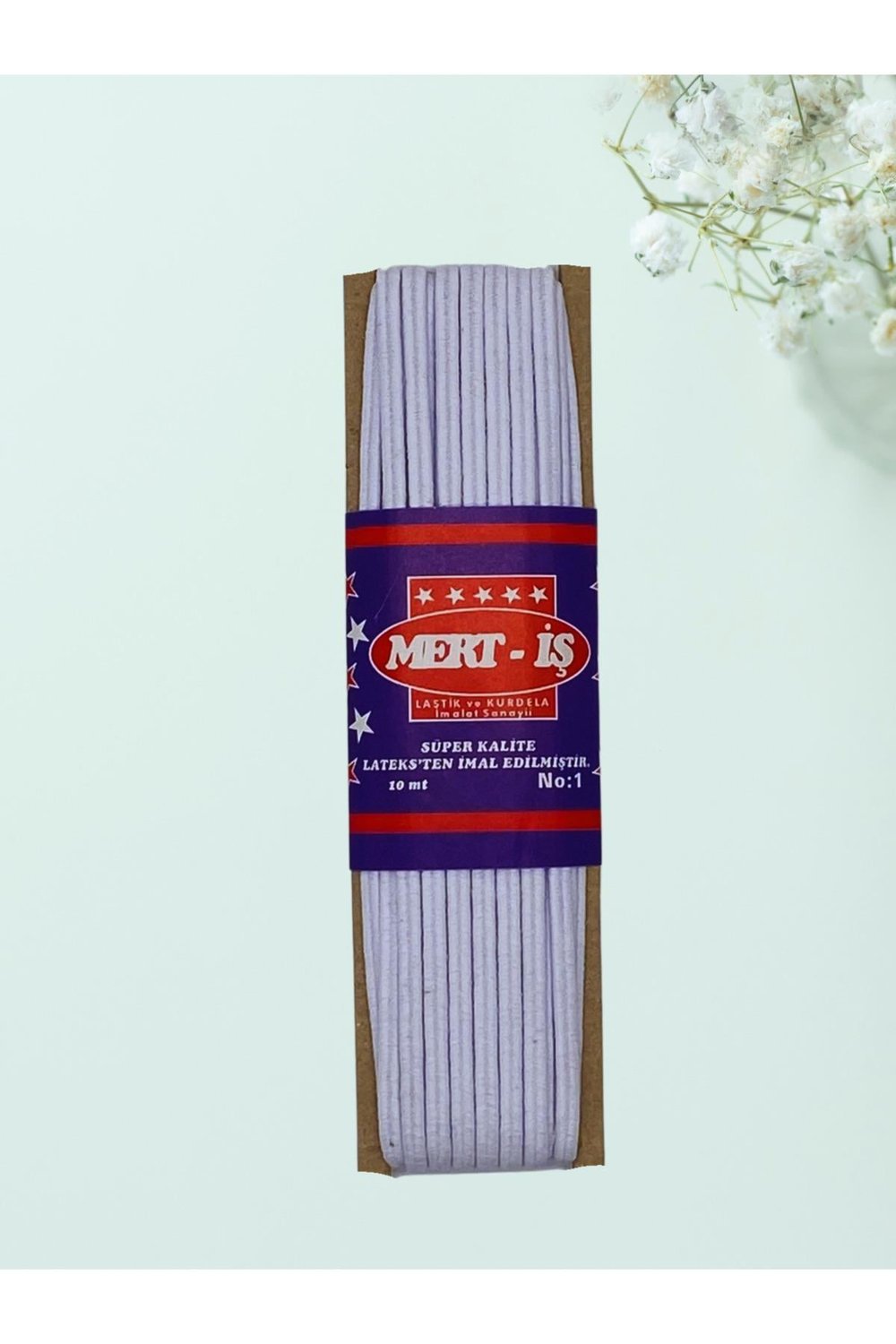 Bebe Lastiği Oluklu Lastik Beyaz 10 Metre